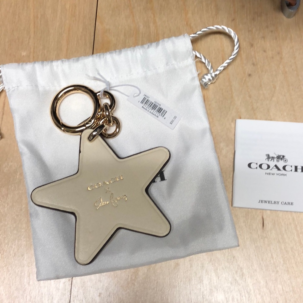 Coach Selena star key fob new